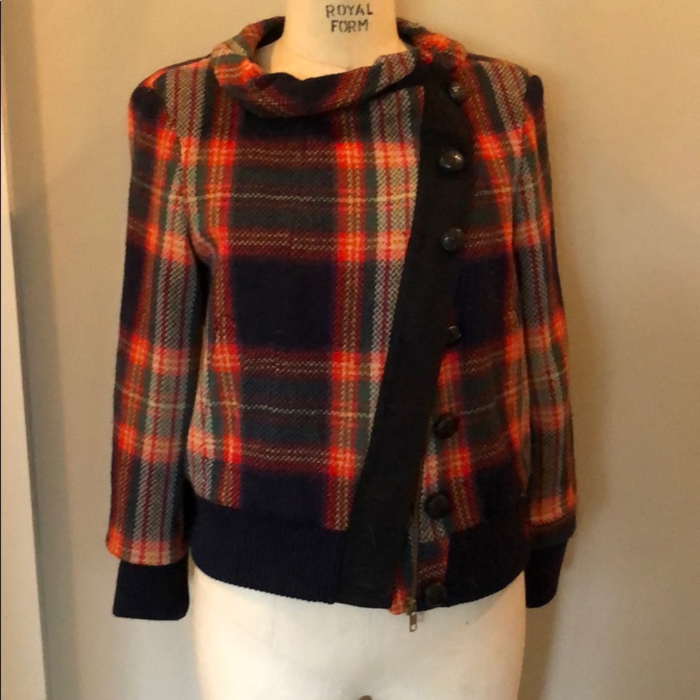 LAMB Plaid Coat